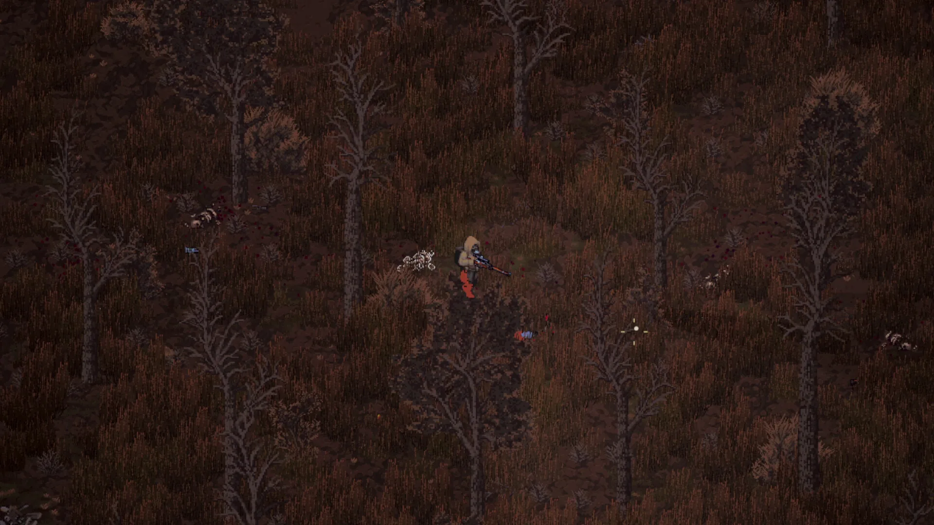 Scavland survival inventory and tactical notes interface with Cyrillic text localization